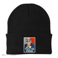 Uncle Sam Trump You're Fired Poster Beanie thumb 0