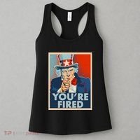 Uncle Sam Trump You're Fired Poster Women's Tank Top thumb 3