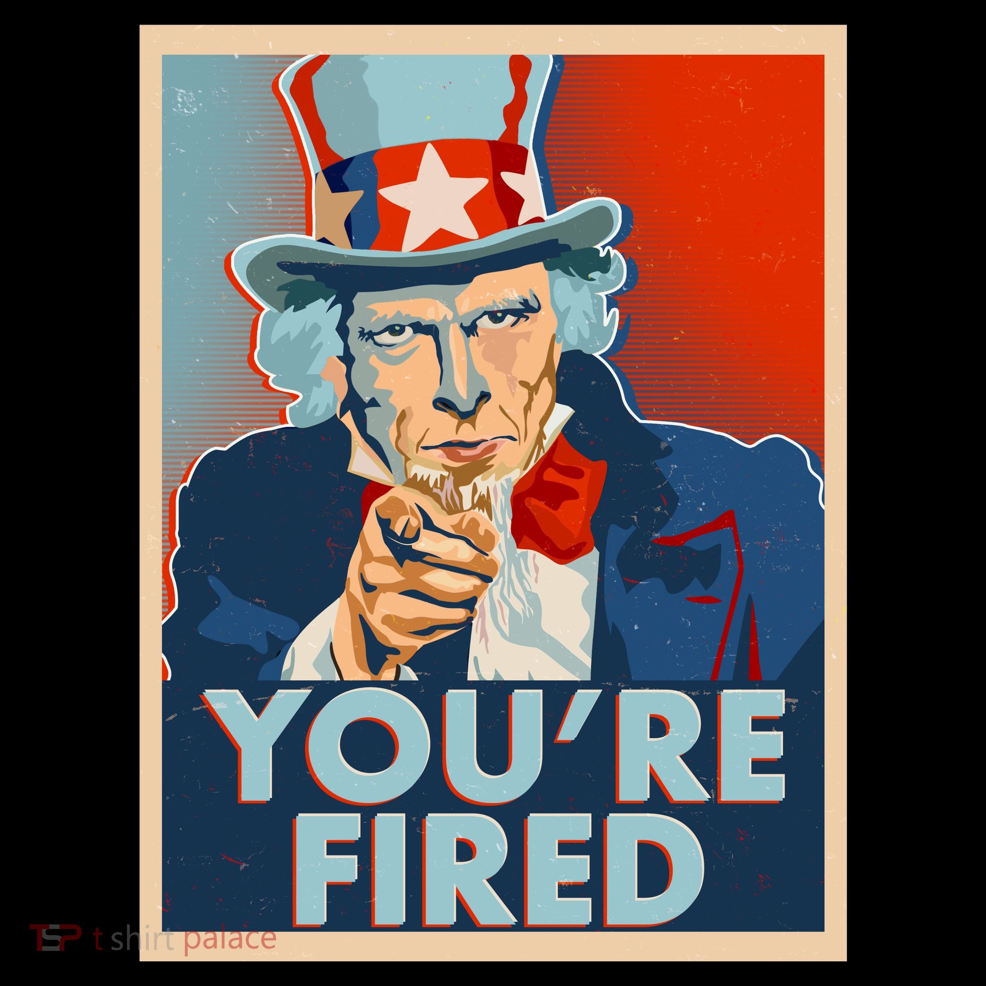 Uncle Sam Trump You're Fired Poster Baby Bodysuit