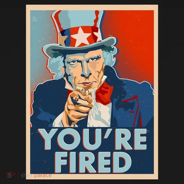 Uncle Sam Trump You're Fired Poster Toddler Hoodie