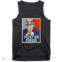 Uncle Sam Trump You're Fired Poster Tank Top thumb 0