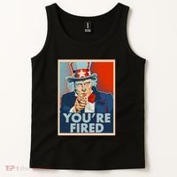 Uncle Sam Trump You're Fired Poster Tank Top thumb 2