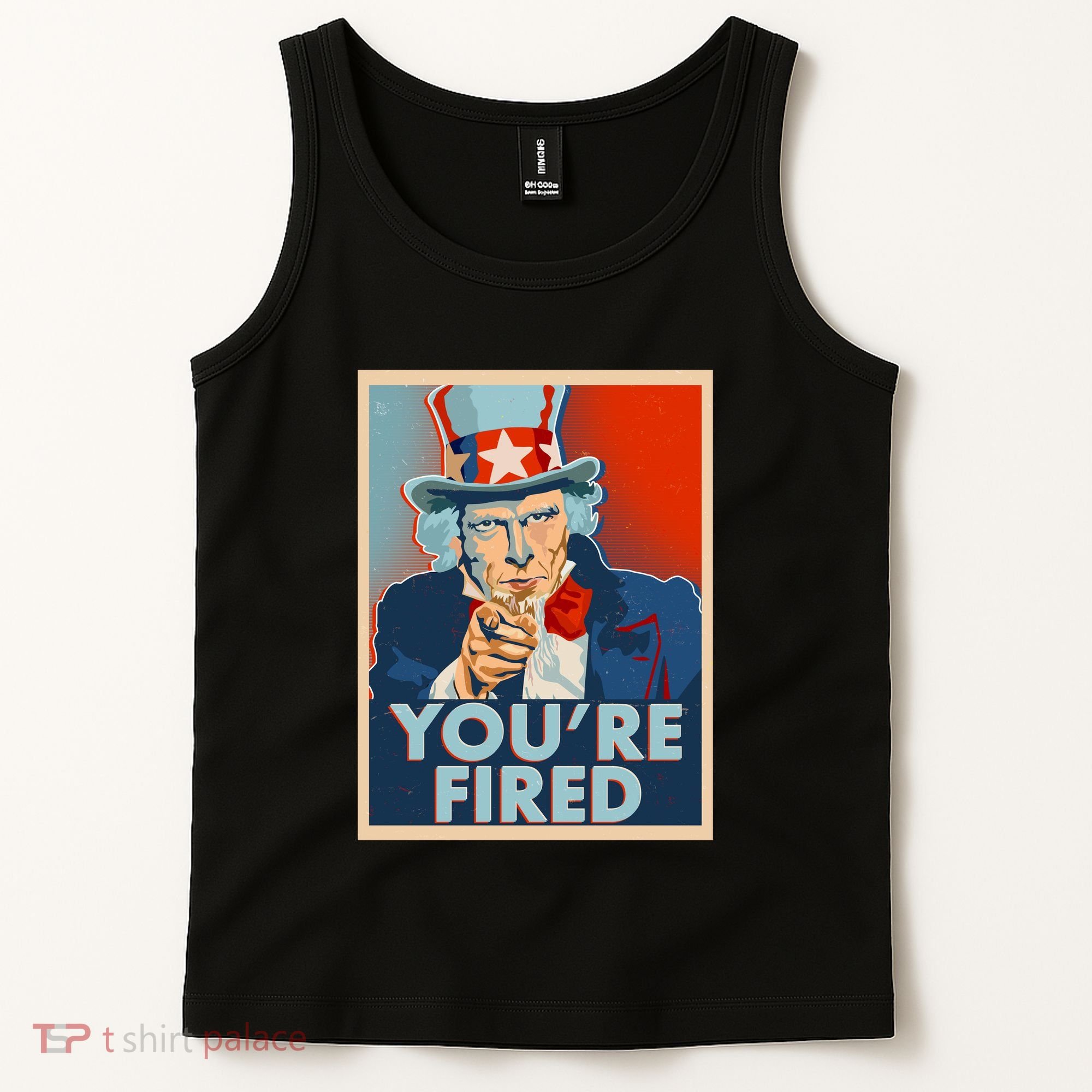 Uncle Sam Trump You're Fired Poster Tank Top