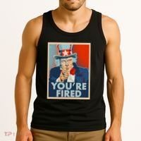 Uncle Sam Trump You're Fired Poster Tank Top thumb 3