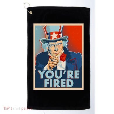 Uncle Sam Trump You're Fired Poster Golf Towel