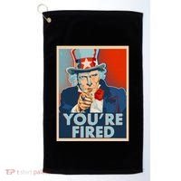 Uncle Sam Trump You're Fired Poster Golf Towel thumb 0