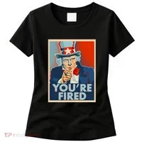 Uncle Sam Trump You're Fired Poster Women's T-Shirt thumb 0