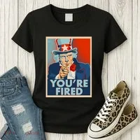 Uncle Sam Trump You're Fired Poster Women's T-Shirt thumb 3