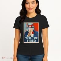 Uncle Sam Trump You're Fired Poster Women's T-Shirt thumb 4