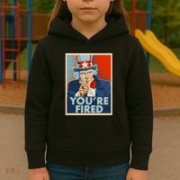 Uncle Sam Trump You're Fired Poster Kids Hoodie thumb 3