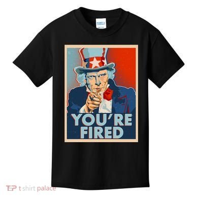 Uncle Sam Trump You're Fired Poster Kids T-Shirt
