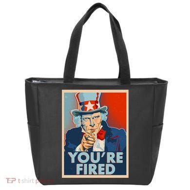 Uncle Sam Trump You're Fired Poster Bag