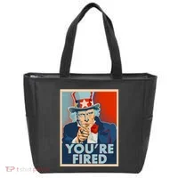 Uncle Sam Trump You're Fired Poster Tote Bag thumb 0