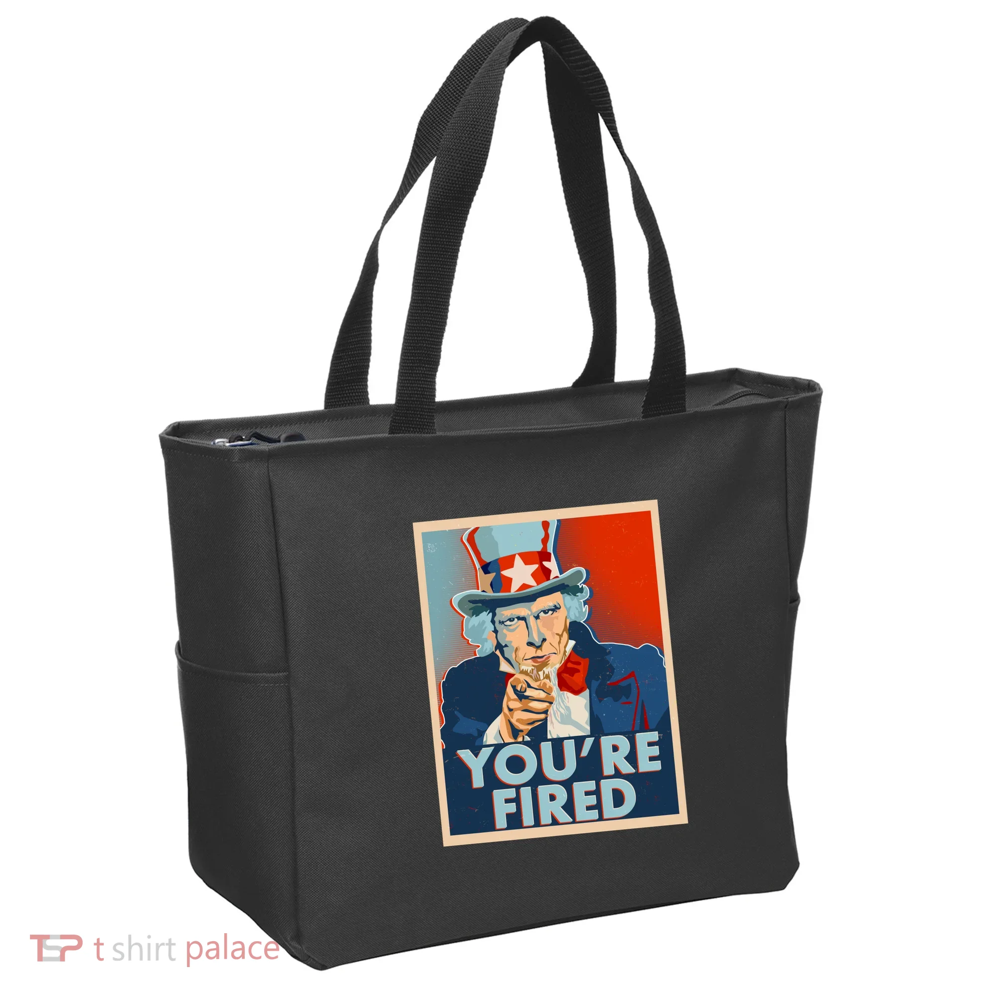 Uncle Sam Trump You're Fired Poster Tote Bag