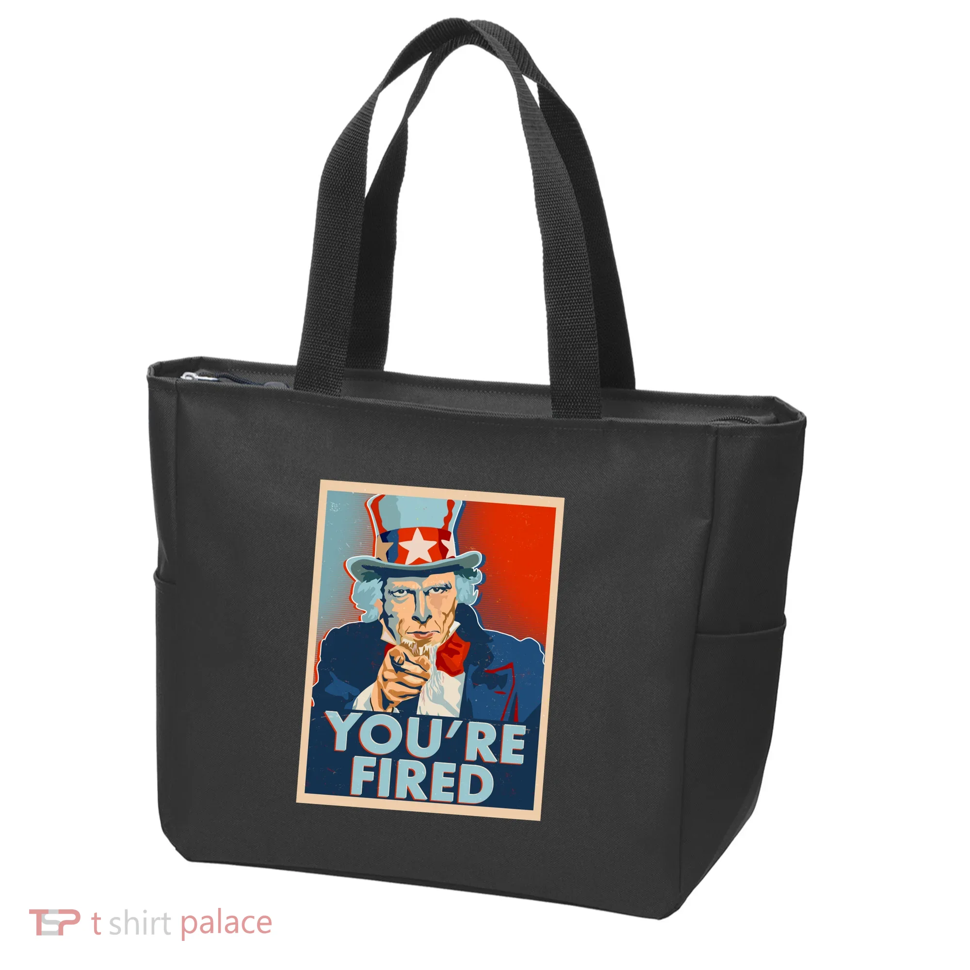 Uncle Sam Trump You're Fired Poster Tote Bag