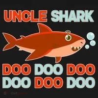 Uncle Shark Doo Doo Doo Doggie Tank thumb 4