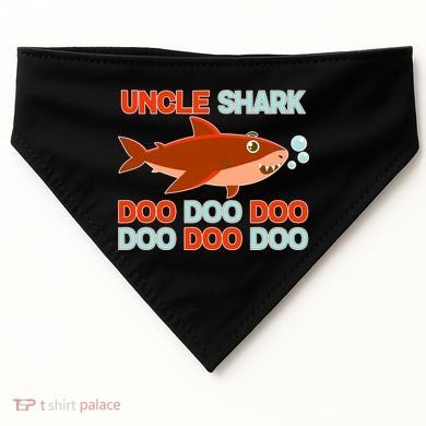 Uncle Shark Doo Doo Doo USA-Made Doggie Bandana