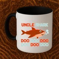 Uncle Shark Doo Doo Doo Coffee Mug thumb 2
