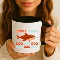 Uncle Shark Doo Doo Doo Coffee Mug thumb 3