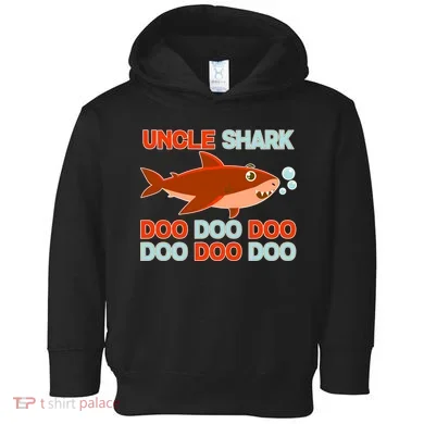 Uncle Shark Doo Doo Doo Toddler Hoodie