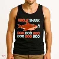 Uncle Shark Doo Doo Doo Tank Top thumb 3
