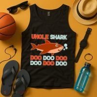 Uncle Shark Doo Doo Doo Tank Top thumb 4