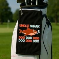 Uncle Shark Doo Doo Doo Golf Towel thumb 2