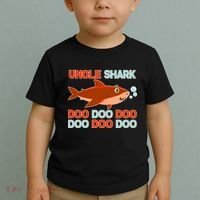 Uncle Shark Doo Doo Doo Toddler T-Shirt thumb 2