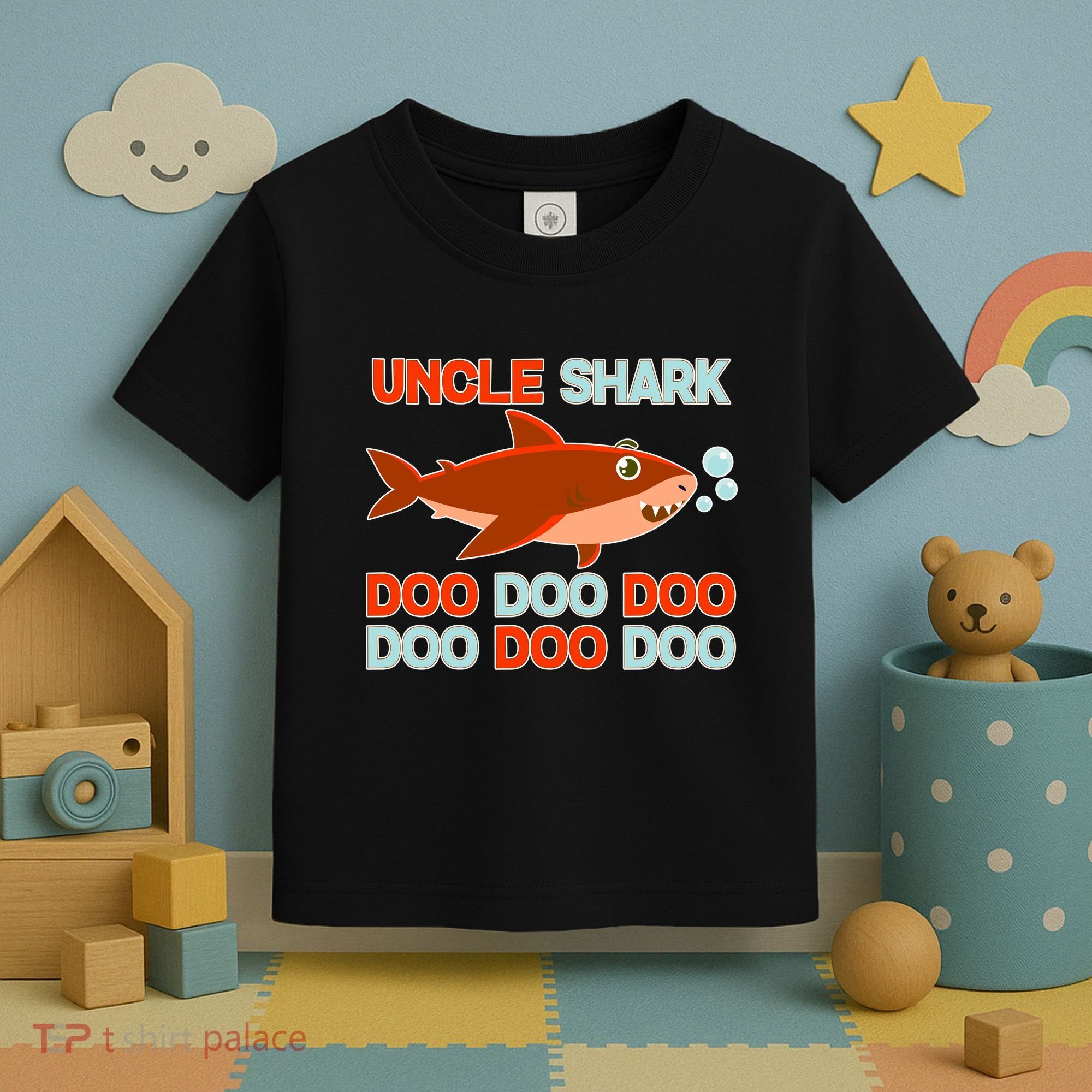 Uncle Shark Doo Doo Doo Toddler T-Shirt