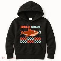 Uncle Shark Doo Doo Doo Kids Hoodie thumb 0