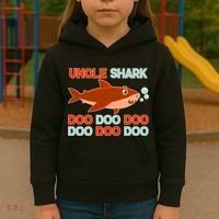Uncle Shark Doo Doo Doo Kids Hoodie thumb 3