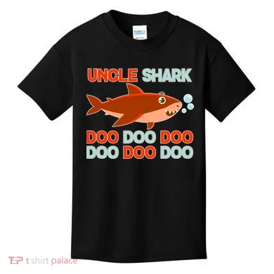Uncle Shark Doo Doo Doo Kids T-Shirt