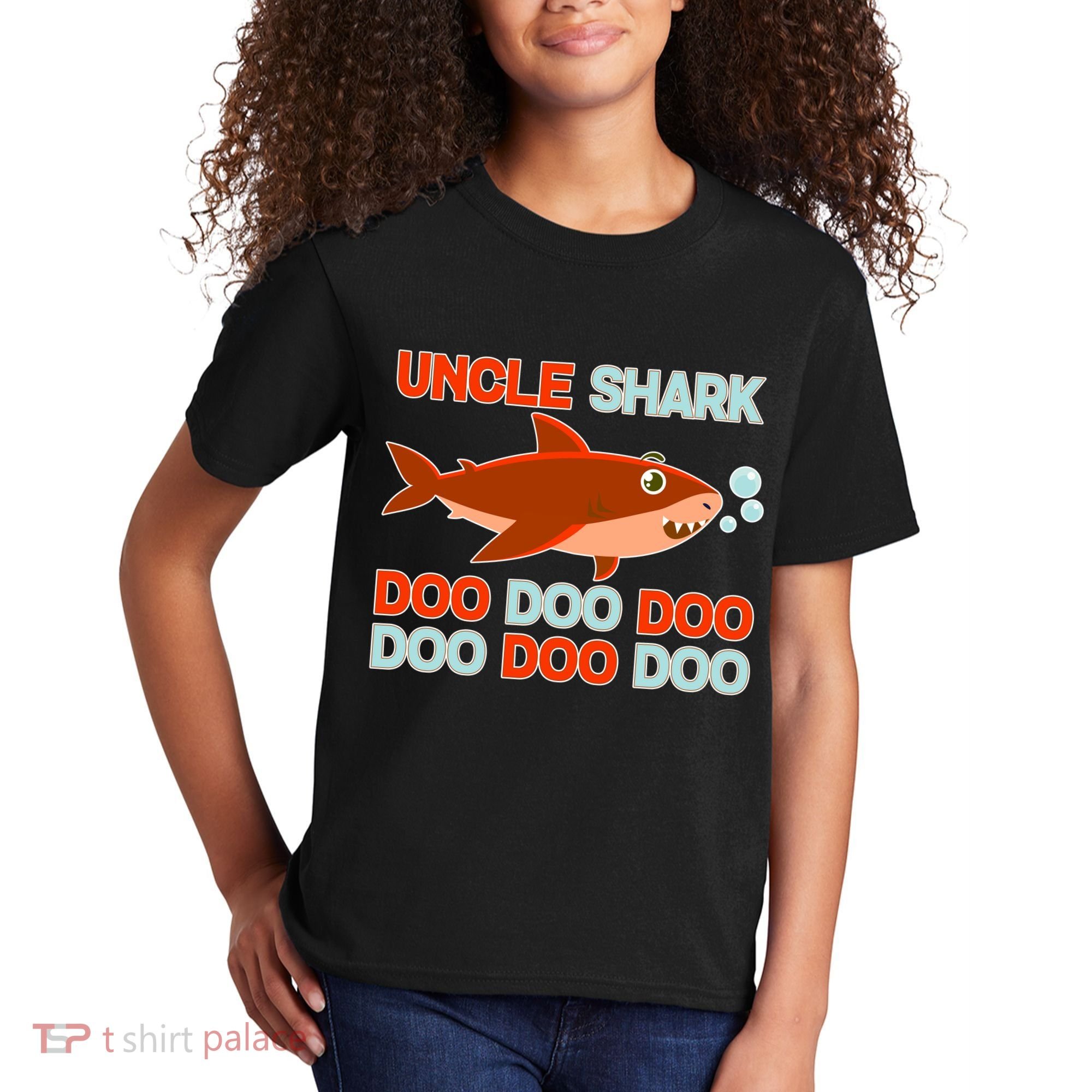 Uncle Shark Doo Doo Doo Kids T-Shirt