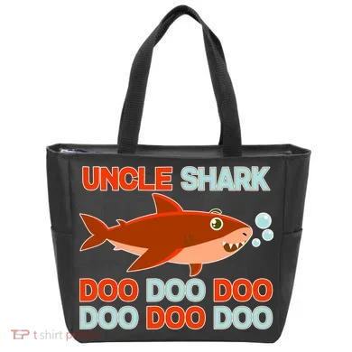 Uncle Shark Doo Doo Doo Tote Bag
