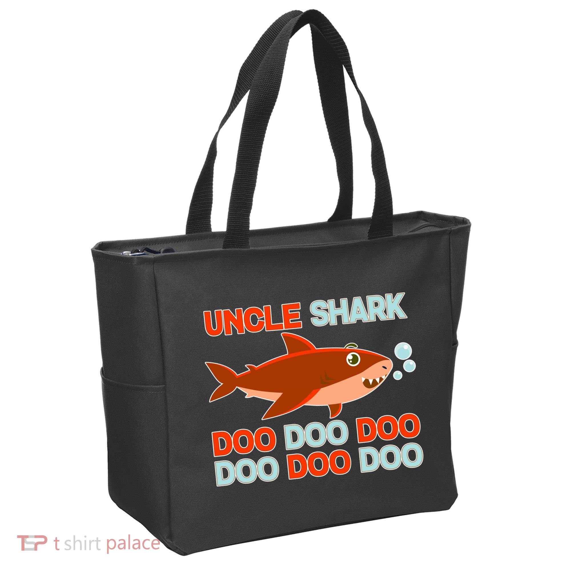 Uncle Shark Doo Doo Doo Tote Bag