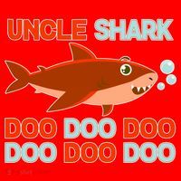 Uncle Shark Doo Doo Doo Santa Hat thumb 1