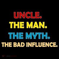 Uncle The Man Myth Legend The Bad Influence Women's Hoodie thumb 2