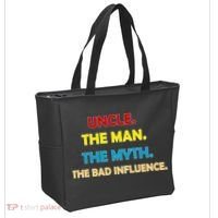 Uncle The Man Myth Legend The Bad Influence Tote Bag thumb 2