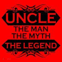 Uncle The Man The Myth The Legend Santa Hat thumb 1