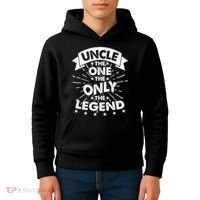 Uncle The One The Only The Legend Kids Hoodie thumb 4