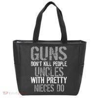 Uncles With Pretty Nieces Kill People Tote Bag thumb 0