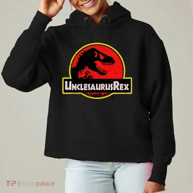 Unclesaurus Rex Ladies Heavyweight Boxy Pullover Hoodie