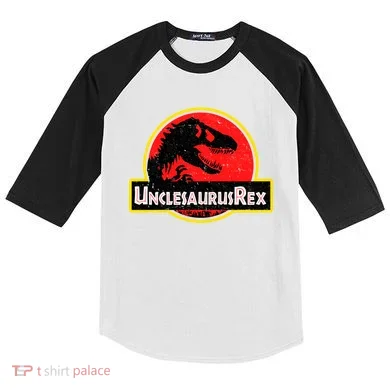 Unclesaurus Rex Kids Colorblock Raglan Jersey