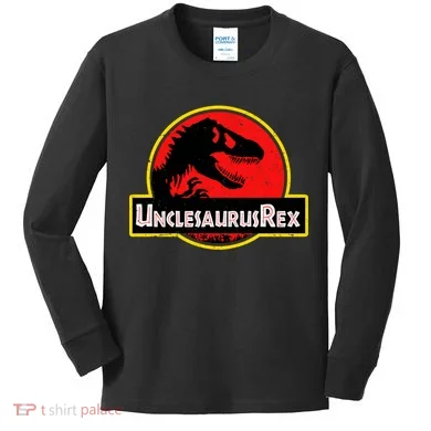 Unclesaurus Rex Kids Long Sleeve Shirt