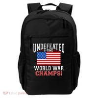 Undefeated 2-Time World War Champs Backpack thumb 0