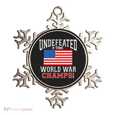 Undefeated 2-Time World War Champs Ornament