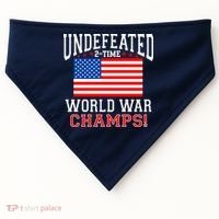 Undefeated 2-Time World War Champs USA-Made Doggie Bandana thumb 0
