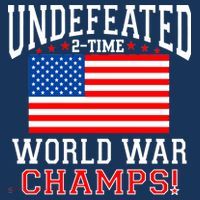 Undefeated 2-Time World War Champs USA-Made Doggie Bandana thumb 2