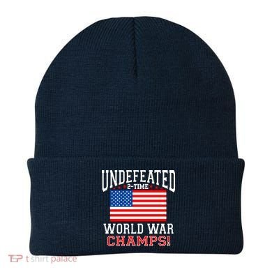 Undefeated 2-Time World War Champs Beanie
