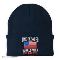 Undefeated 2-Time World War Champs Beanie thumb 0